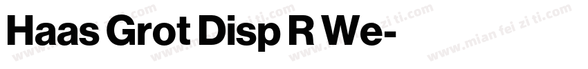 Haas Grot Disp R We字体转换